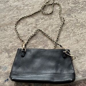 Black and gold purse